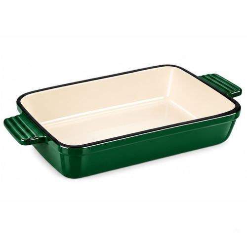 Pekáč liatinový smaltovaný zapekací HAGE 32 × 23,5 cm zelený