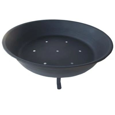 Prenosné záhradné ohnisko z ocele, priemer 40 cm, nízke prevedenie na opekanie