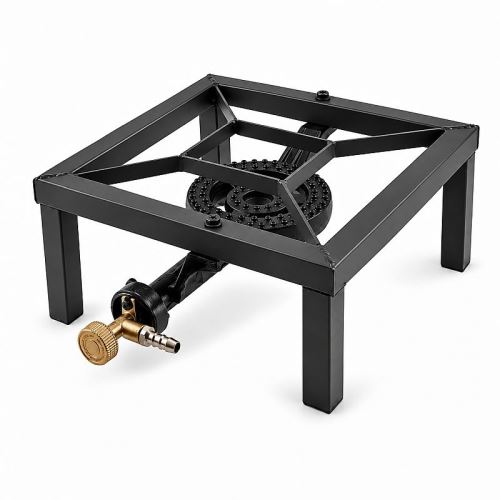 Liatinový plynový varič SGB-01 3 kW – stabilný varný stolík na PB, horák na zaváranie a kemping
