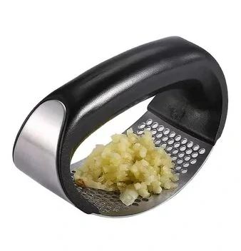 Dizajnový nerezový kolískový lis na cesnak – ergonomické mačkadlo pre ľahké drvenie