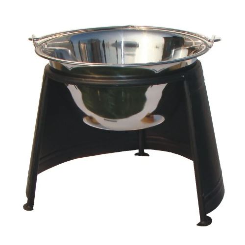 Set závetrie plameňa 40, kotlík nerezový 20 L 1,2 mm LUX