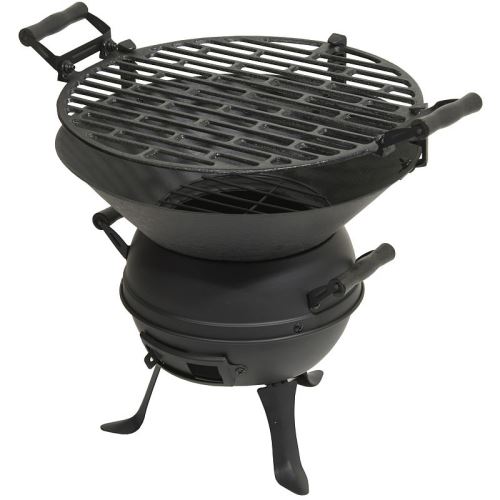 Prenosný liatinový gril na drevené uhlie Cattara KETTLE, 35 cm