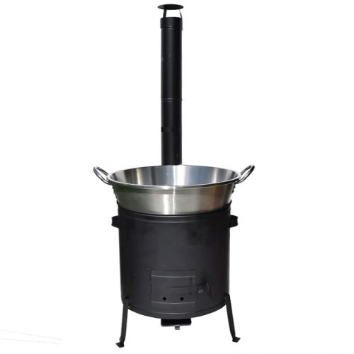 Súprava nerezový kotol 70 L a kotlina 53 cm s dymovodom, kompletný zabíjačkový set