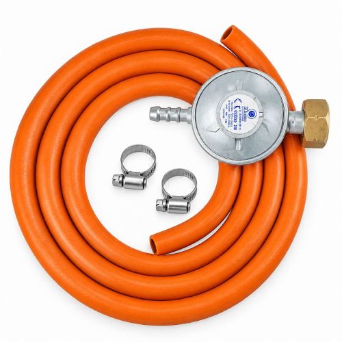Vysokotlakový set Meva - plynová hadica s regulačným ventilom pre priemyselné horáky a opaľovače PB
