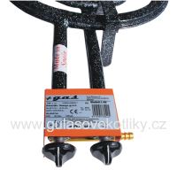 Profesionálny plynový horák Garcima L40 na Paellu – trojokruhový varič 40 cm pre panvice 46–60 cm (1)