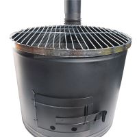 Kotlíkový set Párty 3 v 1, čierna kotlina 45 cm a nerezový kotlík 30 L Lux 1,2 mm s pokrievkou a príslušenstvom (3)