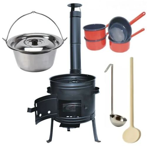Kotlíkový set Párty full, kotlina 31 cm a kotlík nerez Klasik 8 L s príslušenstvom
