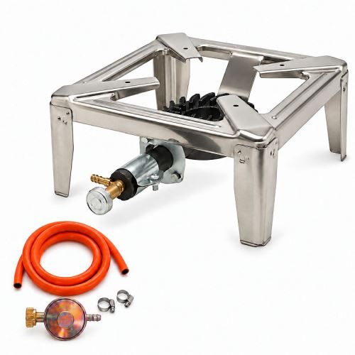 Plynový táborový varič VUK NEREZ 3,5 kW so setom na pripojenie k 10kg PB fľaši